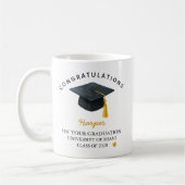 Personalized graduation mug, graduation gift コーヒーマグカップ (左)