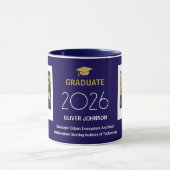 Personalized Graduation Mug with Text and Photos マグカップ (中央)