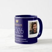 Personalized Graduation Mug with Text and Photos マグカップ (正面右)