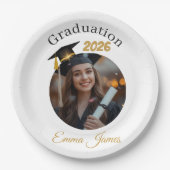 Personalized Graduation Paper Plates Class of 2026 ペーパープレート (正面)