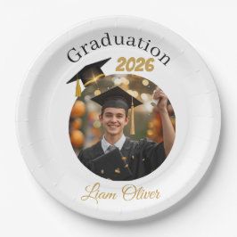 Personalized Graduation Paper Plates Class of 2026 ペーパープレート