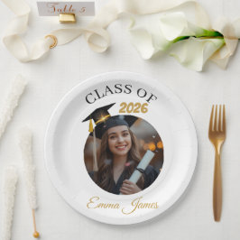 Personalized Graduation Paper Plates Class of 2026 ペーパープレート
