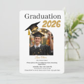 Personalized Graduation Party Photo Invitation  シーズンカード (スタンド正面)
