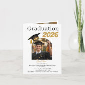 Personalized Graduation Party Photo Invitation  シーズンカード (正面)