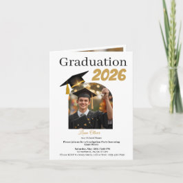 Personalized Graduation Party Photo Invitation シーズンカード