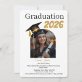 Personalized Graduation Party Photo Invitation シーズンカード (正面)