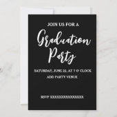 Personalized Graduation Party Photo Invitation 招待状 (裏面)