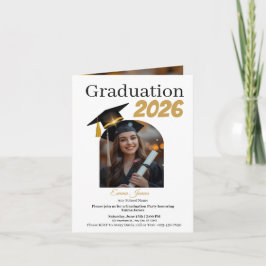Personalized Graduation Party Photo Invitation Car シーズンカード