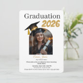Personalized Graduation Party Photo Invitation Car シーズンカード (スタンド正面)