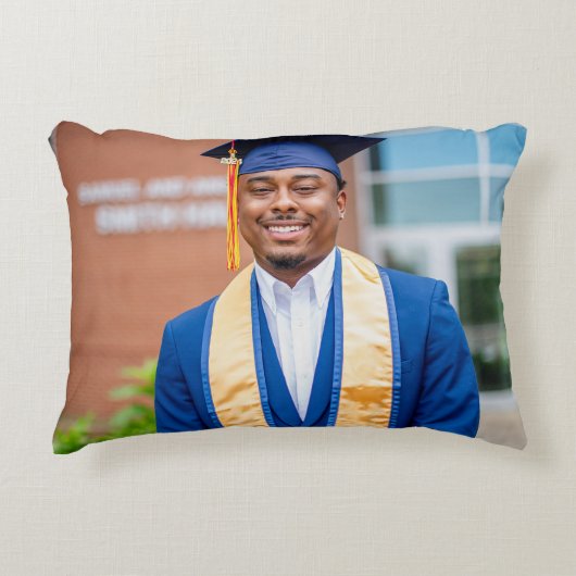Personalized Graduation Photo Keepsake Memory Gift アクセントクッション (正面)