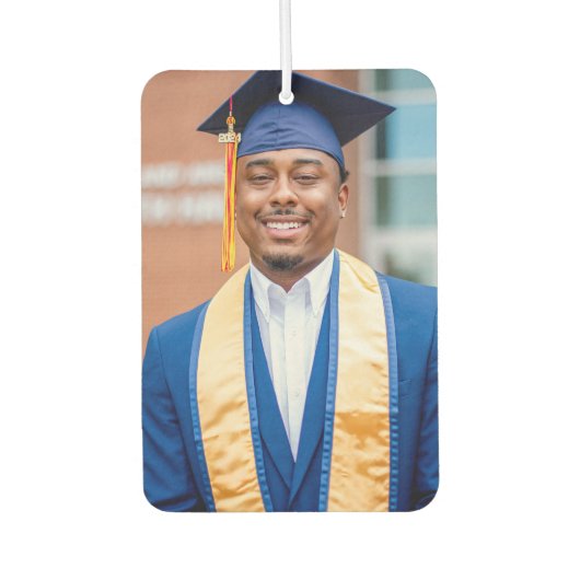 Personalized Graduation Photo Keepsake Memory Gift カーエアーフレッシュナー (正面)