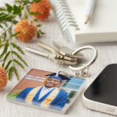 Personalized Graduation Photo Keepsake Memory Gift キーホルダー (正面右)