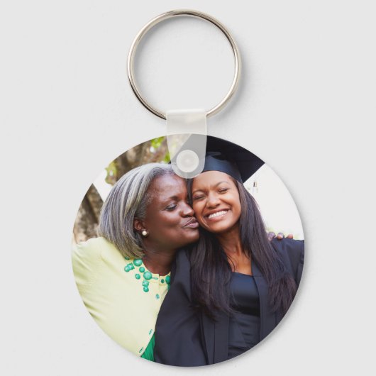 Personalized Graduation Photo Keepsake Memory Gift キーホルダー (正面)