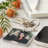 Personalized Graduation Photo Keepsake Memory Gift キーホルダー (正面右)