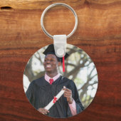 Personalized Graduation Photo Keepsake Memory Gift キーホルダー (正面)