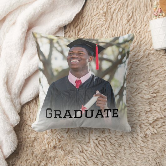 Personalized Graduation Photo Keepsake Memory Gift クッション (ブランケット)