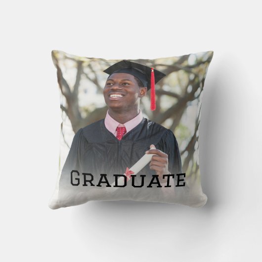 Personalized Graduation Photo Keepsake Memory Gift クッション (裏面)