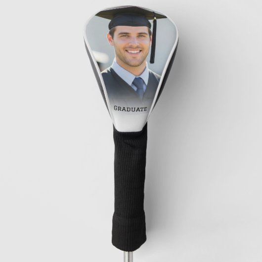 Personalized Graduation Photo Keepsake Memory Gift ゴルフヘッドカバー (正面)