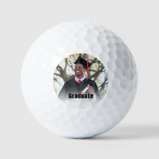 Personalized Graduation Photo Keepsake Memory Gift ゴルフボール (正面)