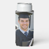 Personalized Graduation Photo Keepsake Memory Gift スリム缶クーラー (Seltzer正面)