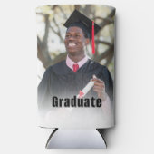Personalized Graduation Photo Keepsake Memory Gift スリム缶クーラー (正面)