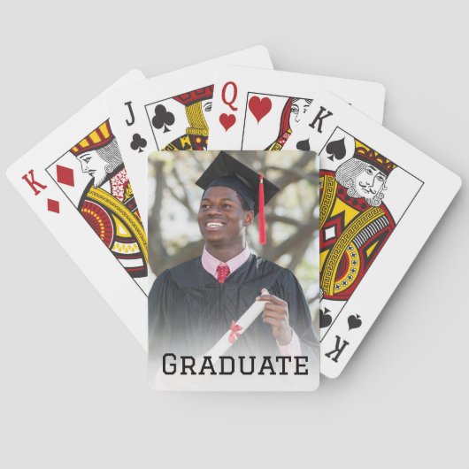 Personalized Graduation Photo Keepsake Memory Gift トランプ (裏面)