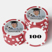 Personalized Graduation Photo Keepsake Memory Gift ポーカーチップ (積み重ね)
