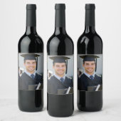 Personalized Graduation Photo Keepsake Memory Gift ワインラベル (ボトル)