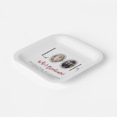 Personalized Graduation Photo Memory Paper Plates ペーパープレート (傾斜あり)
