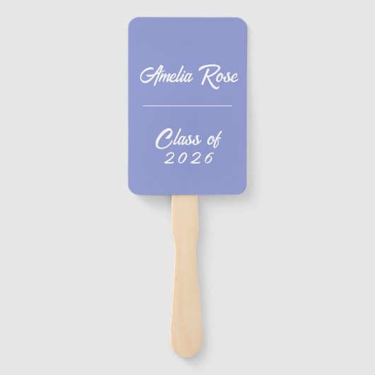 Personalized Graduation Photo with Name & Class  ハンドファン (裏面)