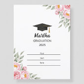 Personalized Graduation Postcard for Her – Custom  ポストカード