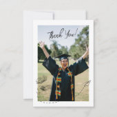 Personalized Graduation Thank You Card with Photo サンキューカード (正面)