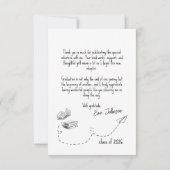 Personalized Graduation Thank You Card with Photo サンキューカード (裏面)