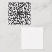 Personalized Graffiti Name Pattern — Custom Urban エンクロージャーカード (正面/裏面)