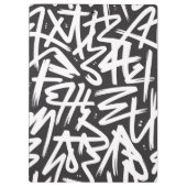 Personalized Graffiti Name Pattern — Custom Urban クリップボード (裏面)