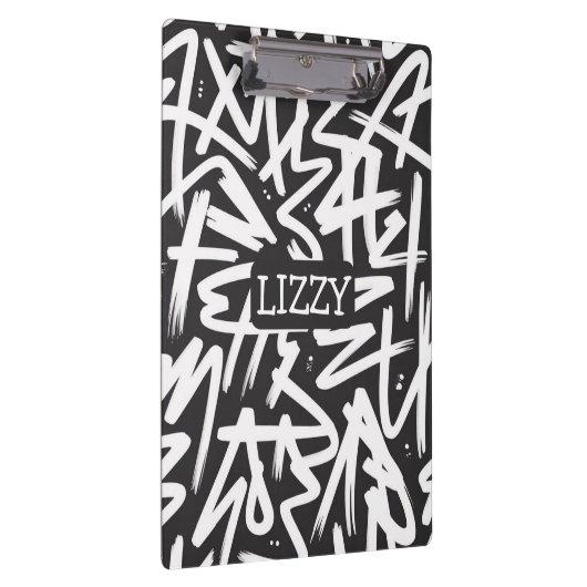 Personalized Graffiti Name Pattern — Custom Urban クリップボード (右)