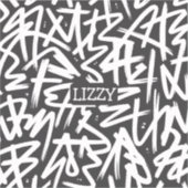 Personalized Graffiti Name Pattern — Custom Urban シール (正面)