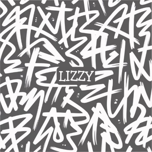 Personalized Graffiti Name Pattern — Custom Urban シール (正面)