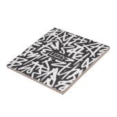 Personalized Graffiti Name Pattern — Custom Urban タイル (側面)