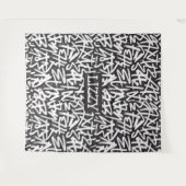 Personalized Graffiti Name Pattern — Custom Urban タペストリー (正面(横))