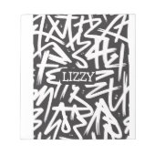 Personalized Graffiti Name Pattern — Custom Urban ノートパッド (正面)