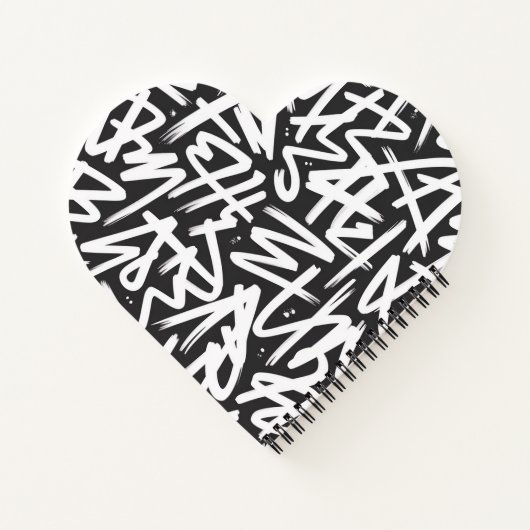 Personalized Graffiti Name Pattern — Custom Urban ノートブック (裏面)