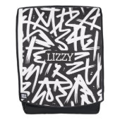 Personalized Graffiti Name Pattern — Custom Urban バックパック (正面)