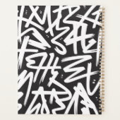 Personalized Graffiti Name Pattern — Custom Urban プランナー手帳 (裏面)