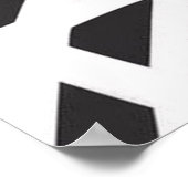 Personalized Graffiti Name Pattern — Custom Urban ポスター (角)