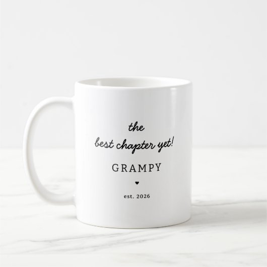 Personalized Grampy Mug New Grandpa Gift コーヒーマグカップ (左)