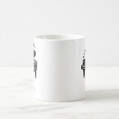 Personalized Grand Piano Mug – Custom Name  コーヒーマグカップ (中央)