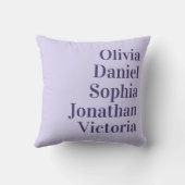 Personalized Grandchildren Names | Lavender クッション (裏面)
