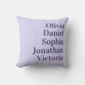 Personalized Grandchildren Names | Lavender クッション (正面)