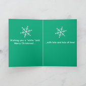 Personalized Granddaughter's Christmas Card カード (内部)